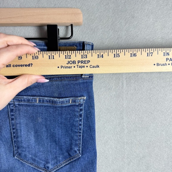 Paige Women’s Distressed Denim Low Rise Skinny Jeans size 25 - Picture 3 of 12